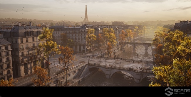 游戏开发教程资源 | Scans Factory Paris - Fontaine Saint - Michel UE5.6