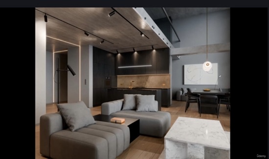 Blender 教程资源 | Udemy - Blender Course - Advanced Interior Visualization Training