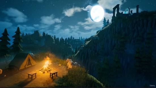 Unreal Engine 5 Stylized Night Environment 教程资源 | Udemy - Unreal Engine 5 Stylized Night Environment