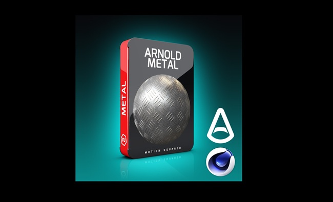 C4D渲染动画教程资源 | Motion Squared - Arnold Metal Materials for Cinema 4D
