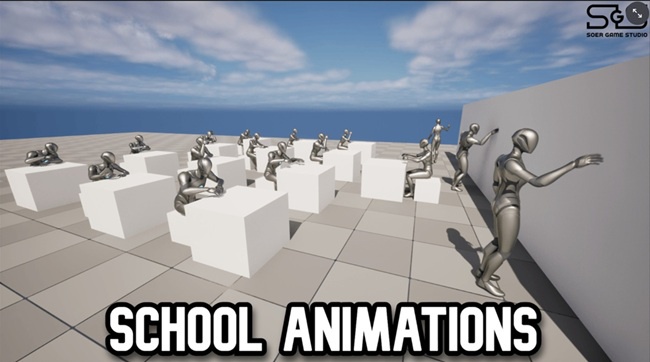 插件脚本资源 | Fab.com - School Animations