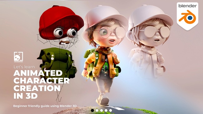 Blender 教程资源 | Gumroad - Let’s learn Animated Character Creation in 3D