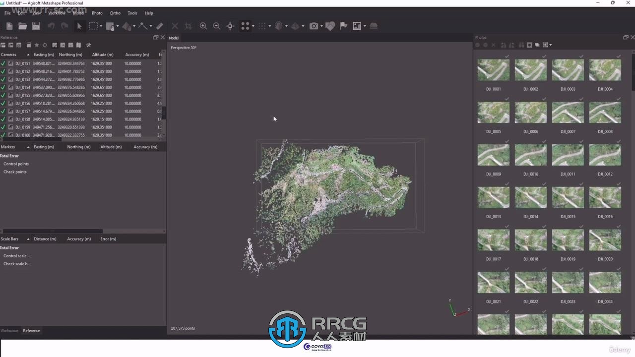 【中文字幕】Agisoft Metashape高分辨率地图模型制作视频教程