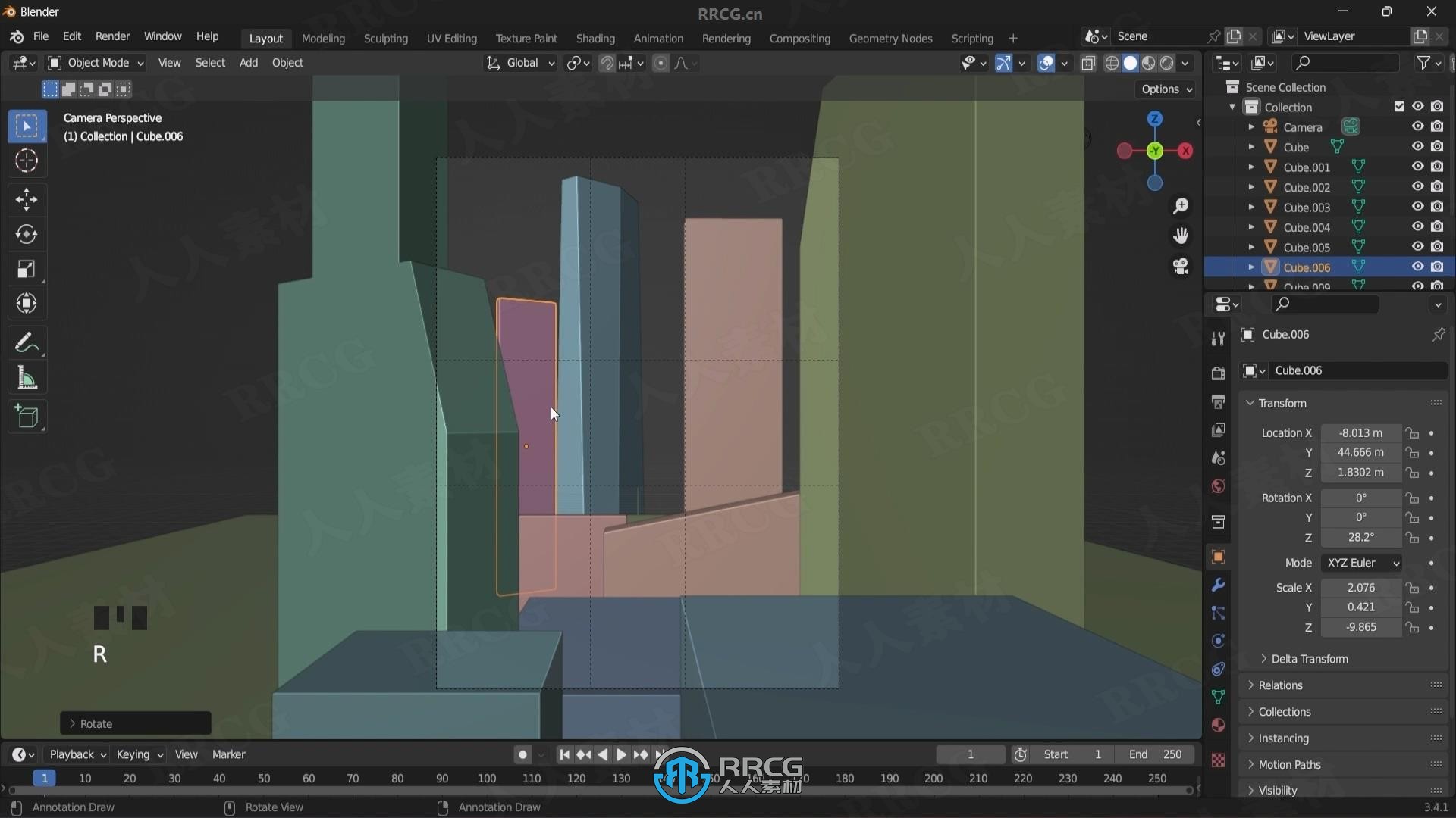 【中文字幕】Blender赛博科幻世界完整制作流程视频教程