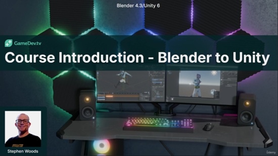 Blender 教程资源 | Udemy - From Blender to Unity: Game Assets, Characters and Animation