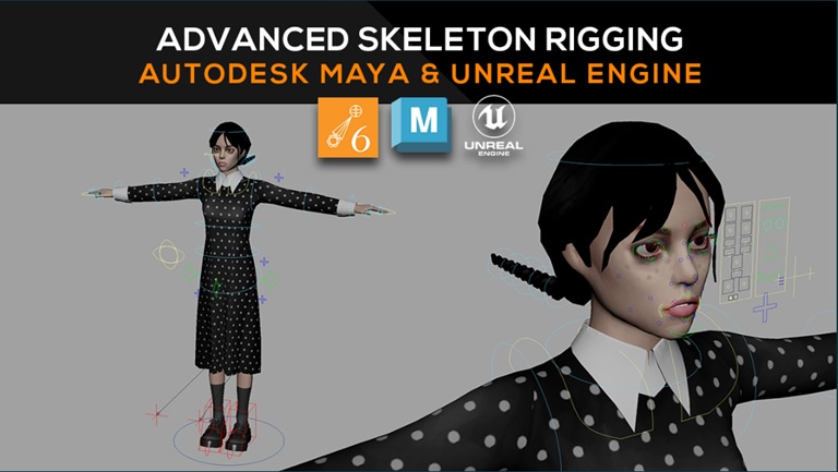 ClassCreatives - Maya & Unreal: Advanced Skeleton Rigging 资源 | ClassCreatives - Maya & Unreal: Advanced Skeleton Rigging