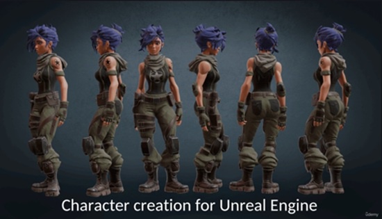 Character creation for Unreal Engine 教程资源 | Udemy - Character creation for Unreal Engine