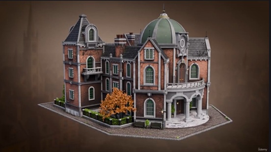 Blender 教程资源 | Udemy - Blender Building Masterclass from Concept to Final Render