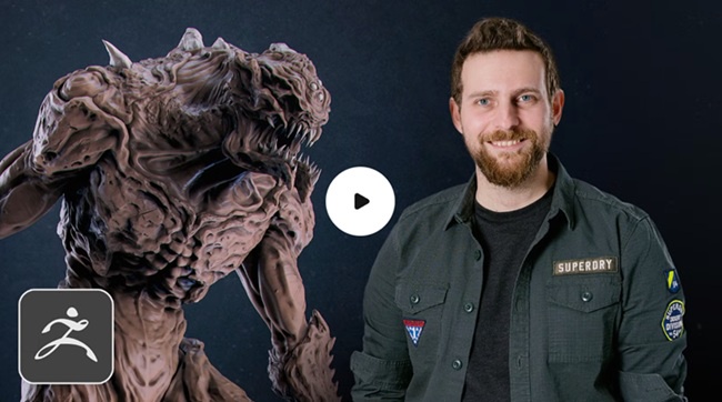 Domestika - Sculpting in ZBrush: From Concept Art to the Final Creature 素材资源 | Domestika - Sculpting in ZBrush: From Concept Art to the Final Creature
