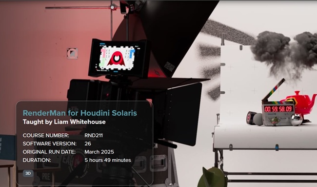 Houdini 教程资源 | FXPHD - RND211 - RenderMan for Houdini Solaris