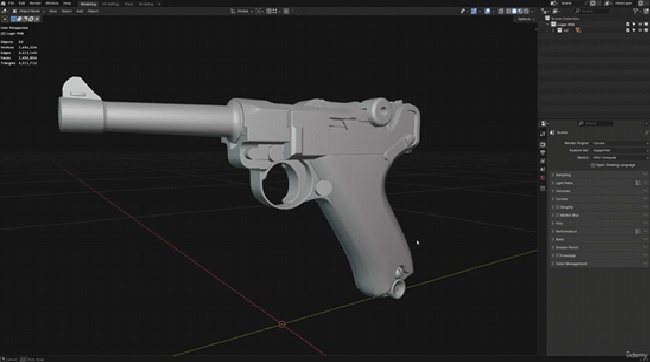 Blender 教程资源 | Udemy - Hard - Surface modeling in Blender