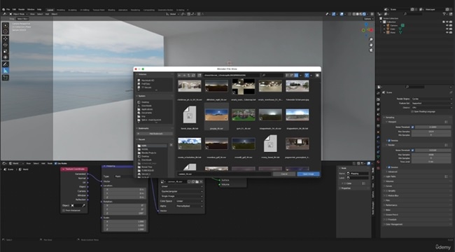 Blender 教程资源 | Udemy - Modern Interior in Blender Course