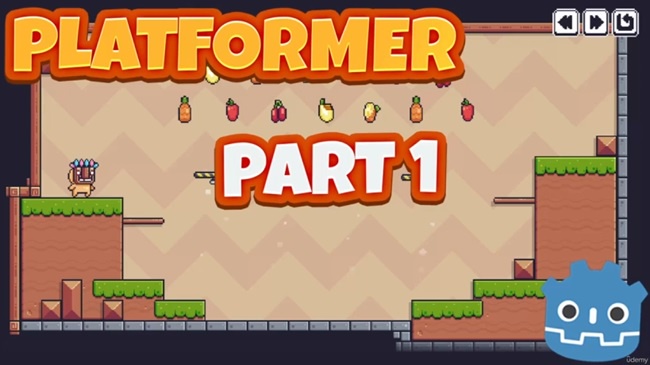 游戏开发教程资源 | Udemy - Beginner 2D Platformer Course