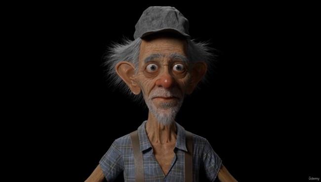 Blender 教程资源 | Udemy - Old Stylized Character in Blender