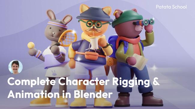 Blender 教程资源 | Patata School - Character rigging and animation in Blender