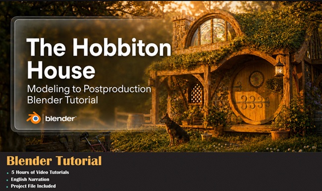 Blender 教程资源 | Artstation - The Hobbiton House Blender Tutorial
