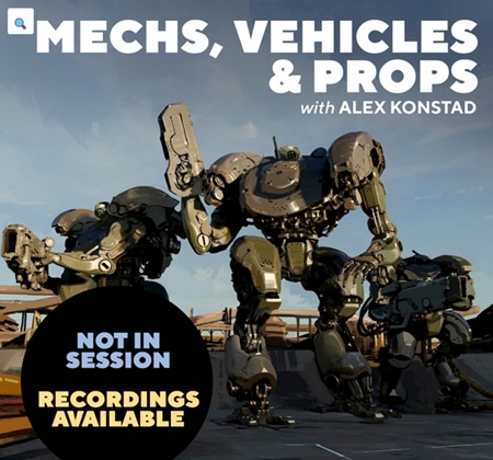 Underpaint Academy - Mechs, Vehicles, & Props with Alex Konstad 素材资源 | Underpaint Academy - Mechs, Vehicles, & Props with Alex Konstad