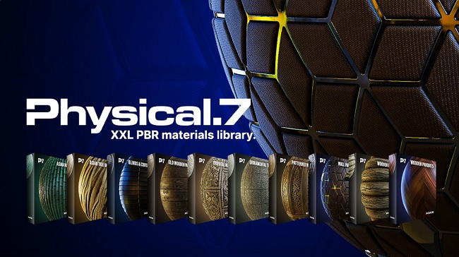 CGAxis - Physical 7 - Wooden Parquets, Logs and Floor Tiles 素材资源 | CGAxis - Physical 7 - Wooden Parquets, Logs and Floor Tiles