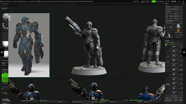 游戏开发教程资源 | The Gnomon Workshop - Sculpting Miniatures for Boardgames Using ZBrush