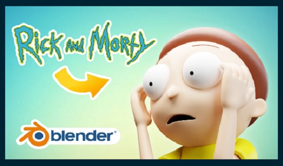 Blender 教程资源 | Skillshare - Learn How to Create 3D Rick And Morty Character