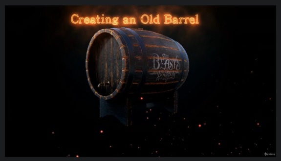 Blender 教程资源 | Udemy - Creating an old barrel in Blender