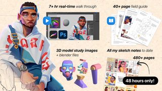 Gumroad - Ben Eblen Illustrating a Stylized Character - 7 hour real - time walk  软件资源 | Gumroad - Ben Eblen Illustrating a Stylized Character - 7 hour real - time walk through