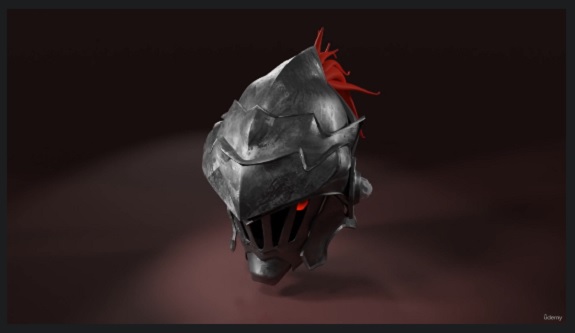 Blender 教程资源 | Udemy - Create helmet in Blender and Substance painter
