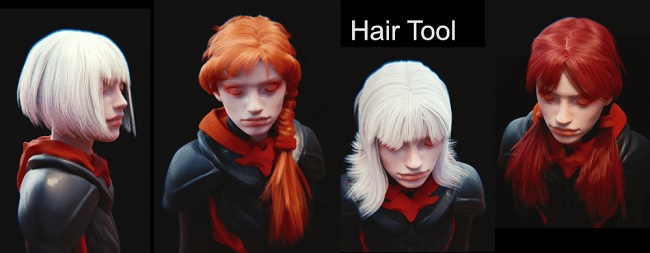Blender 教程资源 | Gumroad - Hair Tool v2.35 - 36 for Blender Win x64