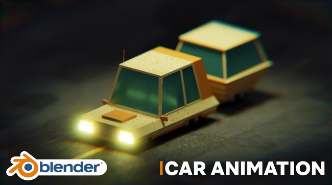 Blender 教程资源 | Skillshare - Create A Simple Car Animation In Blender 3D