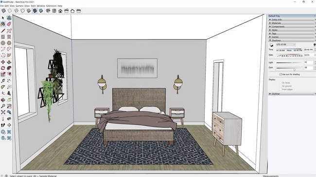 Skillshare - SketchUp 2021 Quick Start: How to Model Your Bedroom 素材资源 | Skillshare - SketchUp 2021 Quick Start: How to Model Your Bedroom