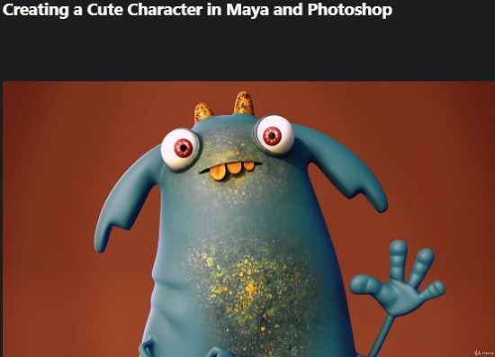 Creating a Cute Character in Maya and Photoshop 教程资源 | Udemy - Creating a Cute Character in Maya and Photoshop