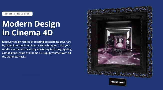 C4D渲染动画教程资源 | Motion Design School - Modern Design in Cinema 4D