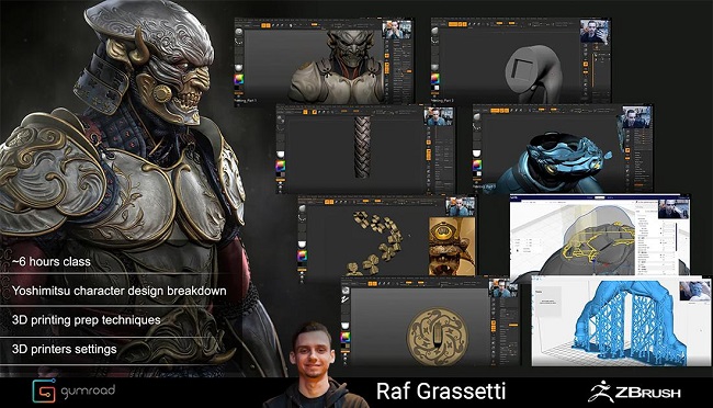 Gumroad - Statues/Collectibles and 3D Printing Class by Raf Grassetti 素材资源 | Gumroad - Statues/Collectibles and 3D Printing Class by Raf Grassetti