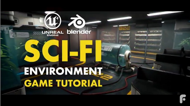 Blender教程资源 | FlippedNormals - Sci - Fi Game Environment in Blender & UE4
