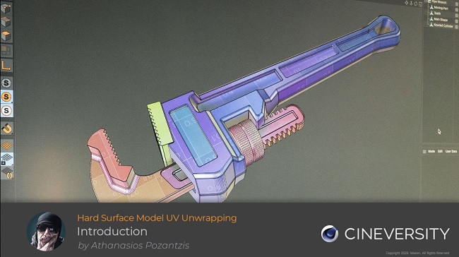 C4D渲染动画教程资源 | Cineversity - Hard Surface Modeling UV Unwrapping C4D