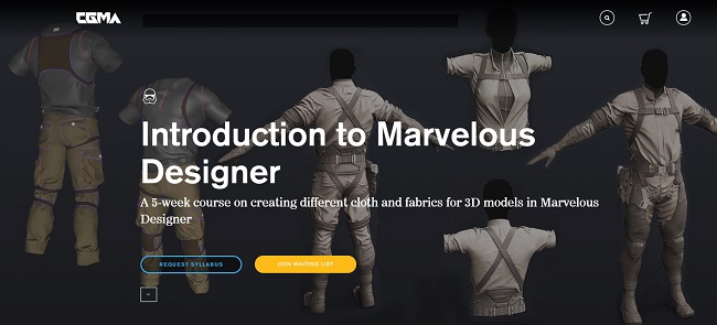 CGMA - Intro to Marvelous Designer 资源 | CGMA - Intro to Marvelous Designer