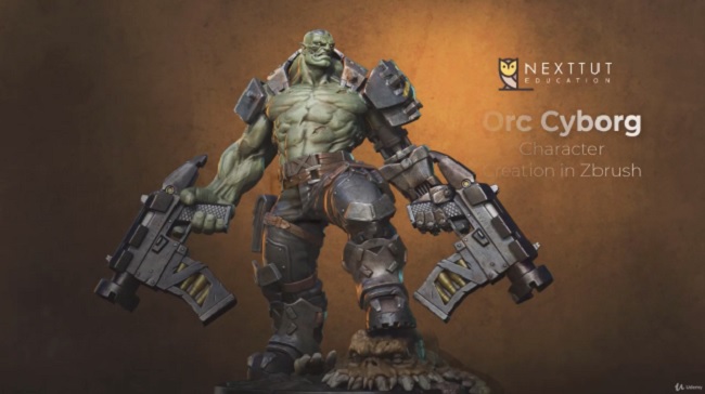 Orc Cyborg Character Creation in Zbrush 软件资源 | Udemy - Orc Cyborg Character Creation in Zbrush