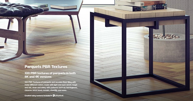 CGAxis 8K PBR Textures Collection Volume 20 - Wood Parquet 素材资源 | CGAxis 8K PBR Textures Collection Volume 20 - Wood Parquet
