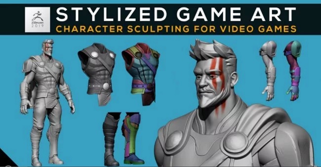 游戏开发教程资源 | Skillshare - Stylized Game Art: Character Sculpting for Video Games Part 1