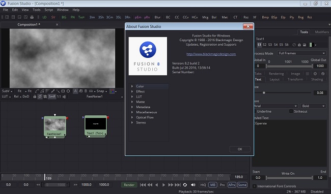 Blackmagic Design Fusion Studio 16b 3 Win 软件资源 | Blackmagic Design Fusion Studio 16b 3 Win
